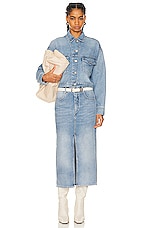 Isabel Marant Tadia Denim Jacket in Ice Blue, view 4, click to view large image.