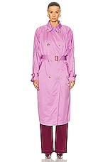 Isabel Marant Edenna Trench Coat in Lilac, view 2, click to view large image.