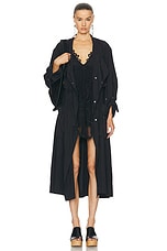 Isabel Marant Garance Coat in Faded Black, view 1, click to view large image.