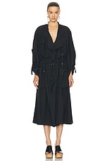 Isabel Marant Garance Coat in Faded Black, view 2, click to view large image.