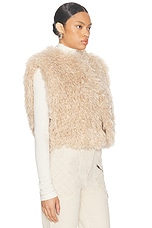 Isabel Marant Florana Vest in Ecru, view 3, click to view large image.