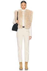 Isabel Marant Florana Vest in Ecru, view 5, click to view large image.