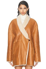 Isabel Marant Elanore Coat in Cinnamon, view 1, click to view large image.