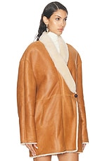 Isabel Marant Elanore Coat in Cinnamon, view 2, click to view large image.