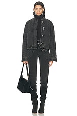 Isabel Marant Celiany Jacket in Dark Grey, view 5, click to view large image.