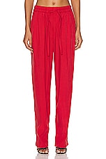 Isabel Marant Hectorina Pant in Scarlet Red, view 1, click to view large image.
