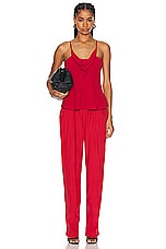 Isabel Marant Hectorina Pant in Scarlet Red, view 4, click to view large image.
