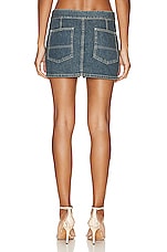 Isabel Marant Fatsia Denim Skirt in Dark Blue, view 3, click to view large image.