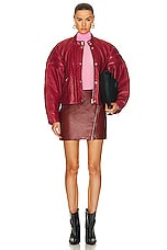Isabel Marant Jeanne Skirt in Dark Red, view 5, click to view large image.