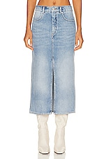 Isabel Marant Julicia Skirt in Ice Blue, view 1, click to view large image.