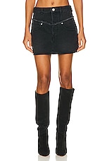 Isabel Marant Narjis Skirt in Black, view 1, click to view large image.