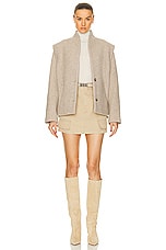 Isabel Marant Lisabel Skirt in Beige, view 4, click to view large image.