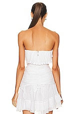 Isabel Marant Orma Strapless Top in White, view 3, click to view large image.