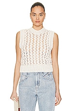 Isabel Marant Faye Top in Ecru, view 1, click to view large image.