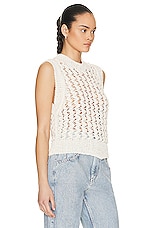 Isabel Marant Faye Top in Ecru, view 2, click to view large image.