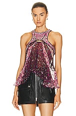 Isabel Marant Onyle Top in Fuchsia, view 1, click to view large image.