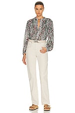 Isabel Marant Kiledia Blouse in Ecru, view 4, click to view large image.