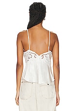Isabel Marant Joys Lingerie Satin Top in Ecru, view 3, click to view large image.