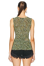 Isabel Marant Jillya Top in Black & Yellow, view 3, click to view large image.