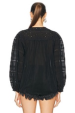 Isabel Marant Gregoria Blouse in Black, view 3, click to view large image.