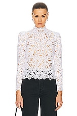 Isabel Marant Delphi Blouse in White, view 1, click to view large image.