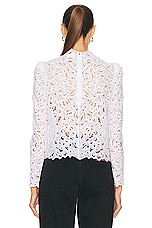 Isabel Marant Delphi Blouse in White, view 3, click to view large image.