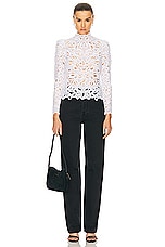 Isabel Marant Delphi Blouse in White, view 4, click to view large image.