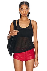 Isabel Marant Dorsia Tank Top in Black, view 1, click to view large image.