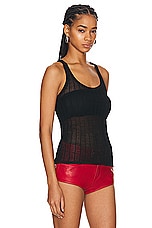 Isabel Marant Dorsia Tank Top in Black, view 2, click to view large image.