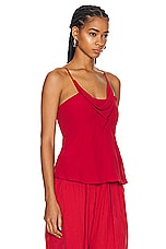 Isabel Marant Kalisia Top in Scarlet Red, view 2, click to view large image.