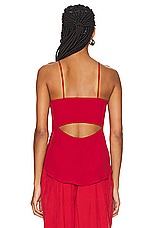 Isabel Marant Kalisia Top in Scarlet Red, view 3, click to view large image.