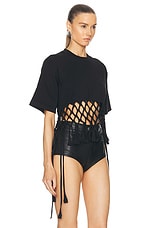 Isabel Marant Texana Top in Black, view 2, click to view large image.