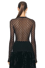 Isabel Marant Zavia Top in Black, view 3, click to view large image.