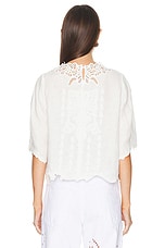 Isabel Marant Vera Blouse in White, view 3, click to view large image.