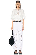 Isabel Marant Vera Blouse in White, view 4, click to view large image.