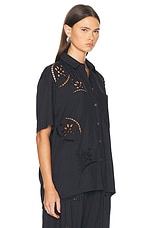 Isabel Marant Bilya Shirt in Faded Black, view 2, click to view large image.