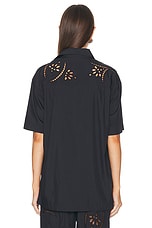 Isabel Marant Bilya Shirt in Faded Black, view 3, click to view large image.