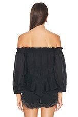 Isabel Marant Erine Top in Black, view 3, click to view large image.