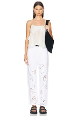 Isabel Marant Anissa Top in White, view 4, click to view large image.