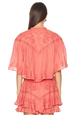 Isabel Marant Elodia Blouse in Shell Pink, view 3, click to view large image.