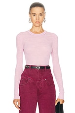 Isabel Marant Mora Top in Candy Pink, view 1, click to view large image.