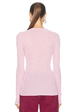 Isabel Marant Mora Top in Candy Pink, view 3, click to view large image.