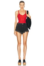 Isabel Marant Marthe Top in Poppy Red, view 4, click to view large image.