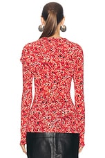 Isabel Marant Asna Top in Red, view 4, click to view large image.