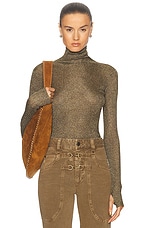 Isabel Marant Jaelis Top in Dark Khaki, view 1, click to view large image.