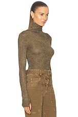 Isabel Marant Jaelis Top in Dark Khaki, view 2, click to view large image.