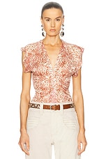 【関税込み】Isabel Marant ブラウン Karlita トップス KARLITA TOP Woman bronze | ISABEL MARANT Official online store