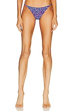 Isabel Marant Phili Bikini Bottom in Blue & Pink, view 1, click to view large image.