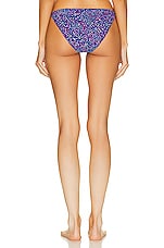 Isabel Marant Phili Bikini Bottom in Blue & Pink, view 3, click to view large image.
