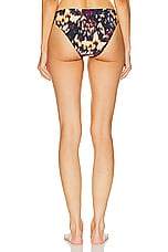 Isabel Marant Saly Bikini Bottom in Ochre & Black, view 3, click to view large image.